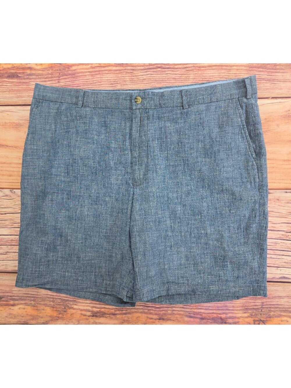 Peter Millar Mens Blue Chambray Shorts Size 40